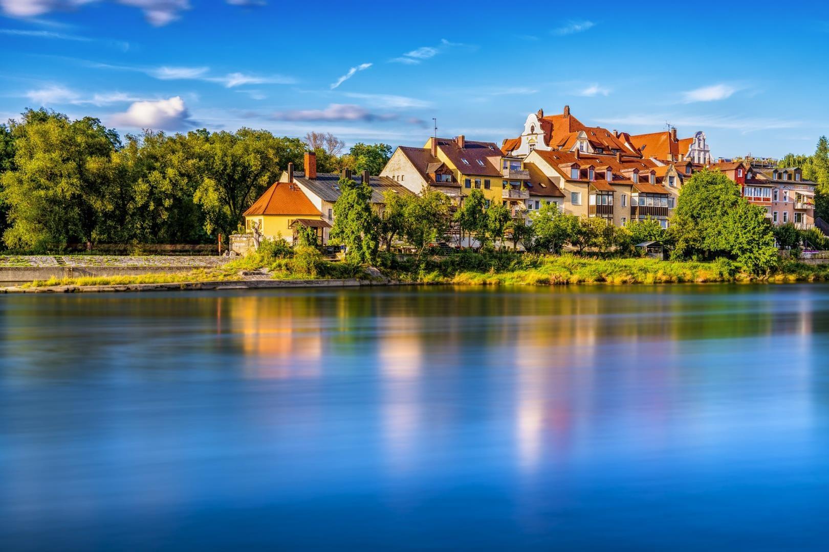 Houses on the Danube in Regensburg, Germany Houses on the Danube in Regensburg, Germany - Photo Credit: Felix Mittermeier