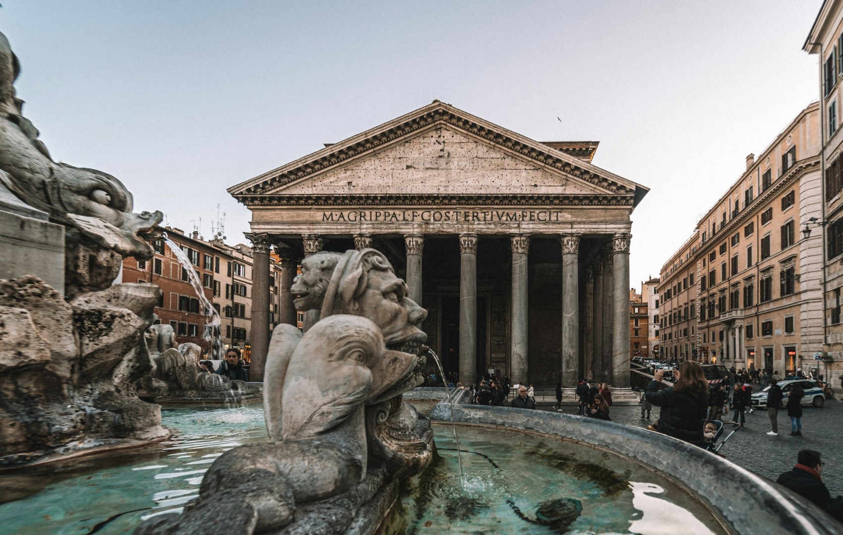 Fountain in front of the Pantheon - Photo Credit: Photo by Federico Di Dio photography on Unsplash