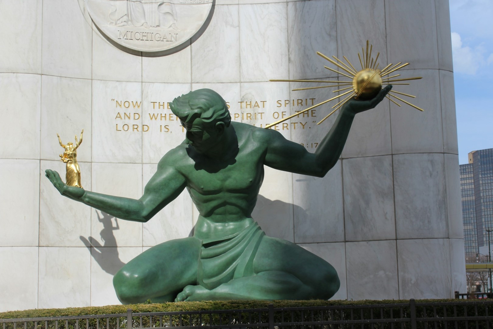 Spirit of Detroit Statue - Photo Credit: Photo by Jason Hutchison on Unsplash