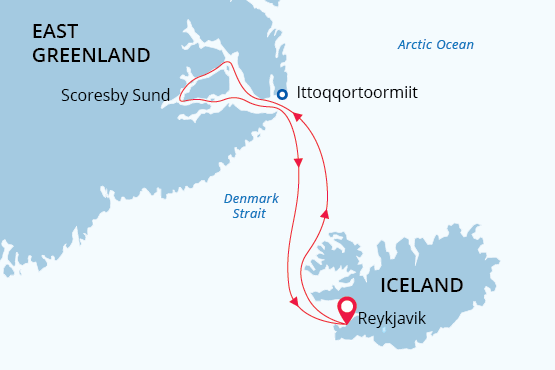 Arctic Sights and Northern Lights Itinerary Map