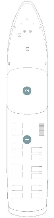 Sun Deck deck plan for MV Adriatic Princess