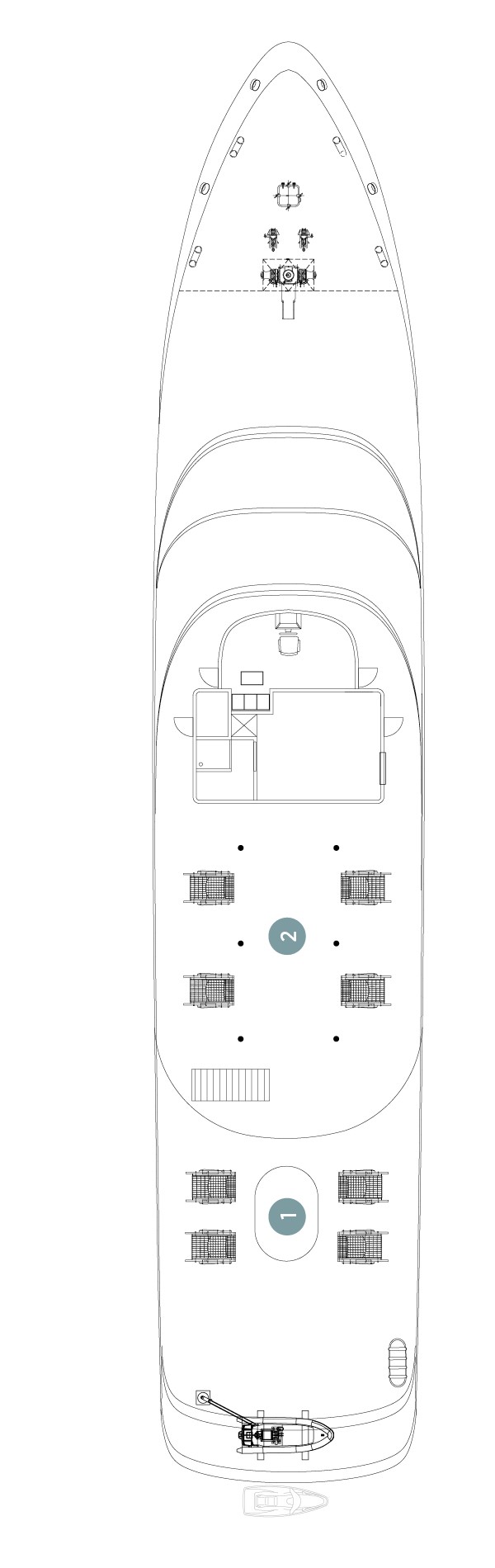 Sunny Deck deck plan for MS Swallow