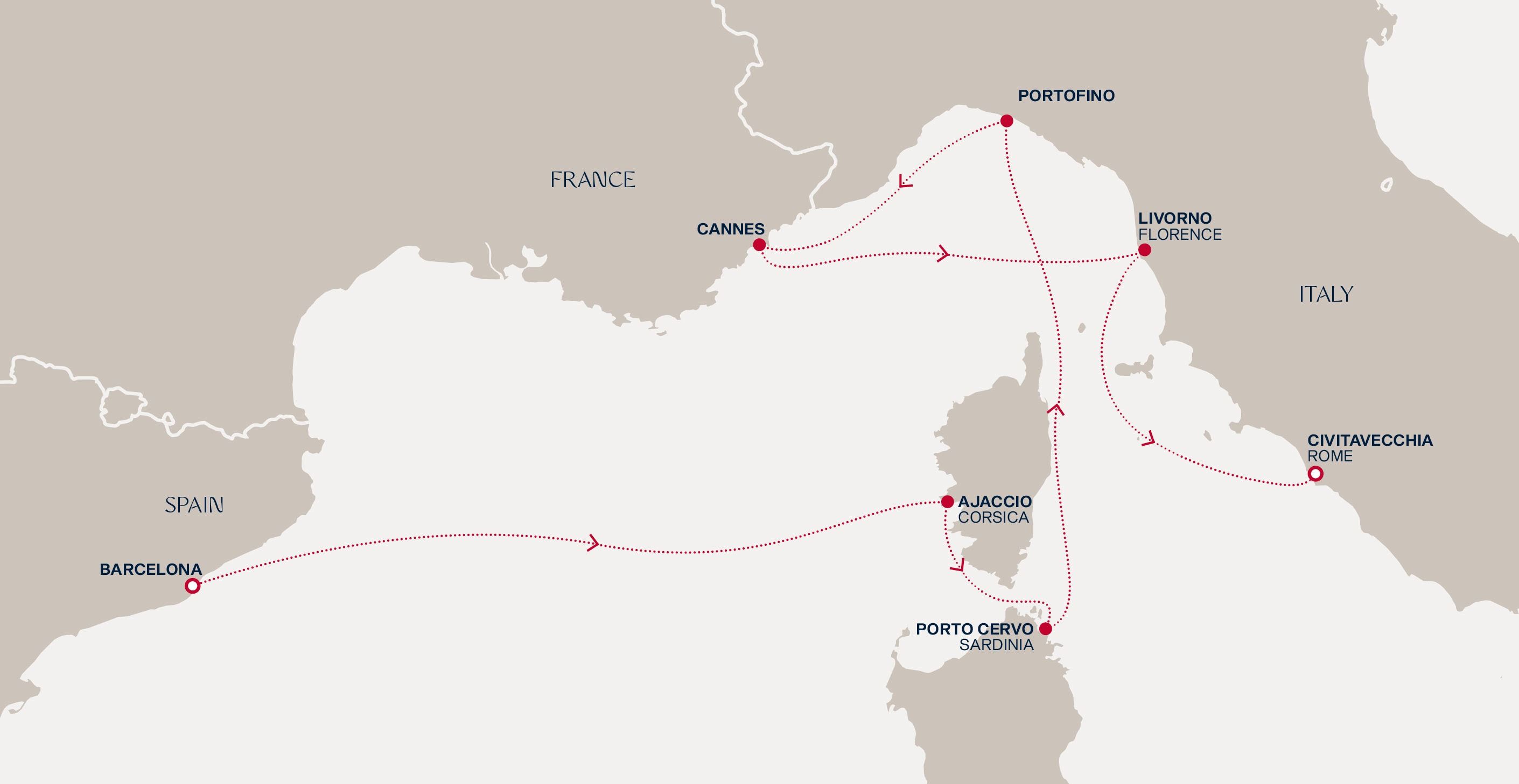 A Journey Through the Soul of the Mediterranean's Eternal Beauty Itinerary Map