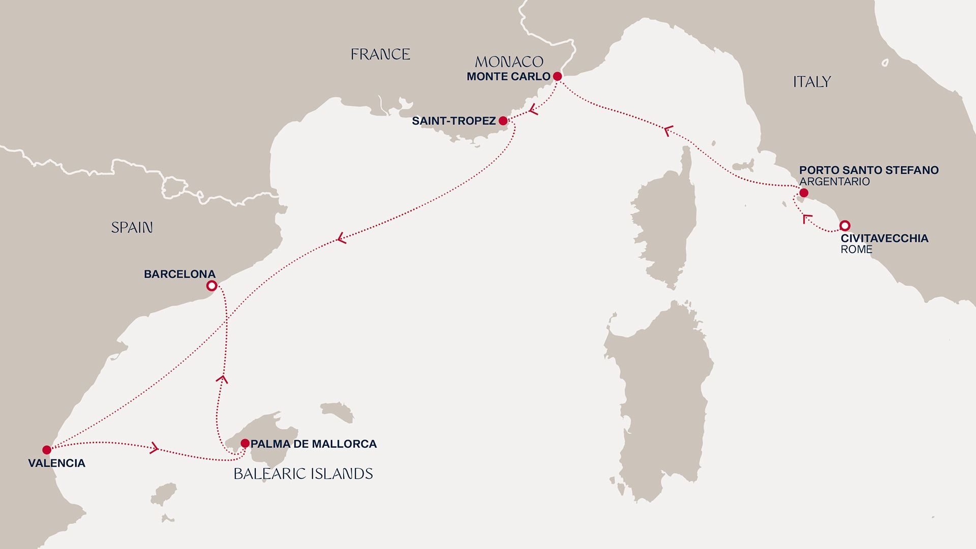 A Journey of Antique Treasures to Sumptuous Catalan Itinerary Map