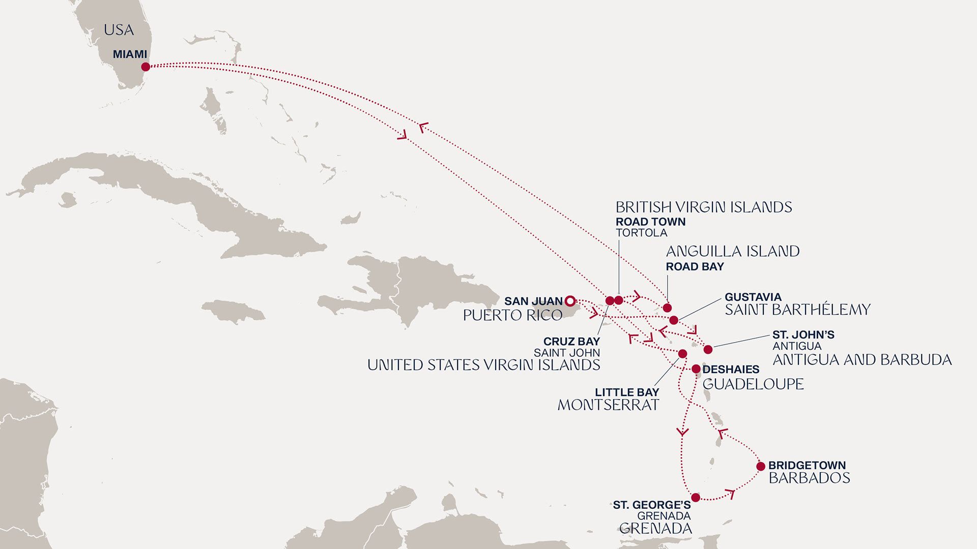 An Extended Journey through Caribbean Cinematic Paradise Itinerary Map