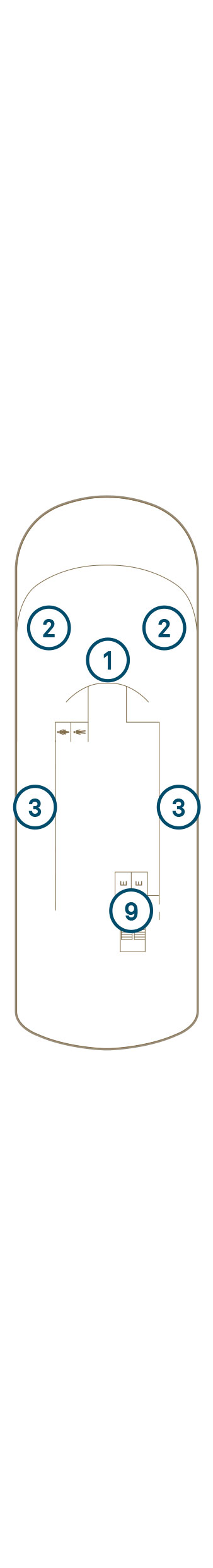 Deck 10 deck plan for Scenic Eclipse II