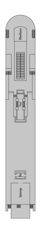 Sun Deck deck plan for MS Porto Mirante