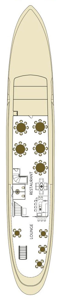 Upper Deck deck plan for MS Stella Maris