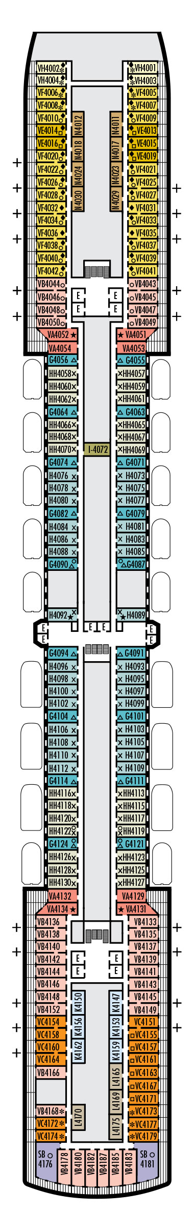 Deck 4 - Upper Promenade Deck