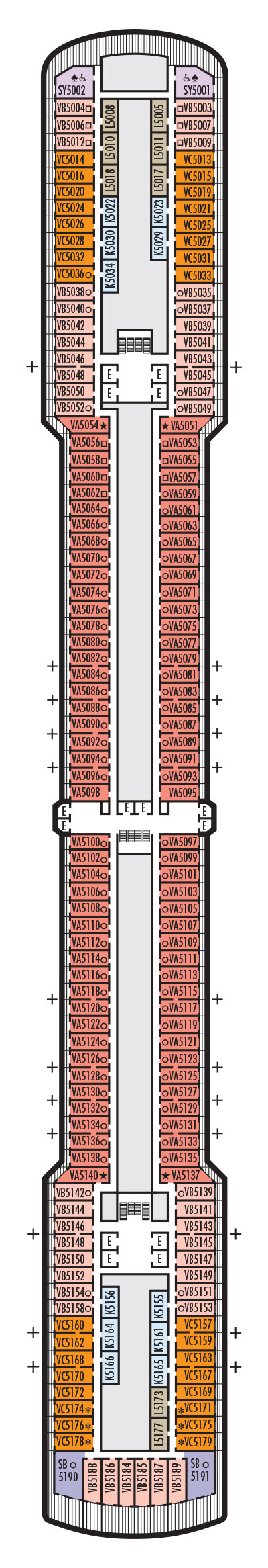 Deck 5 - Verandah Deck