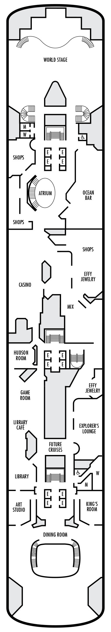 Deck 5 - Upper Promenade Deck