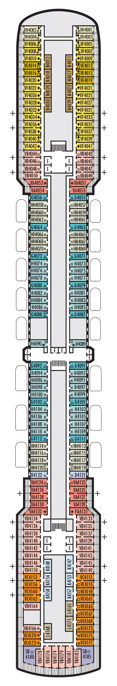 Deck 4 - Upper Promenade Deck