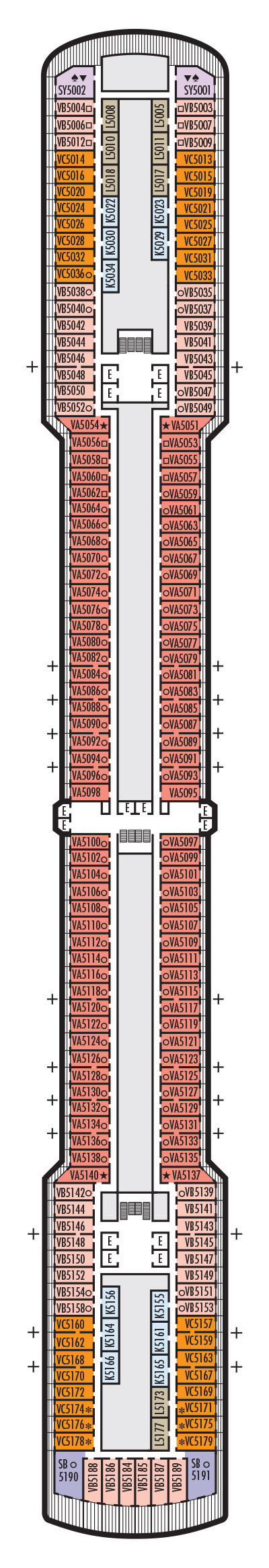 Deck 5 - Verandah Deck