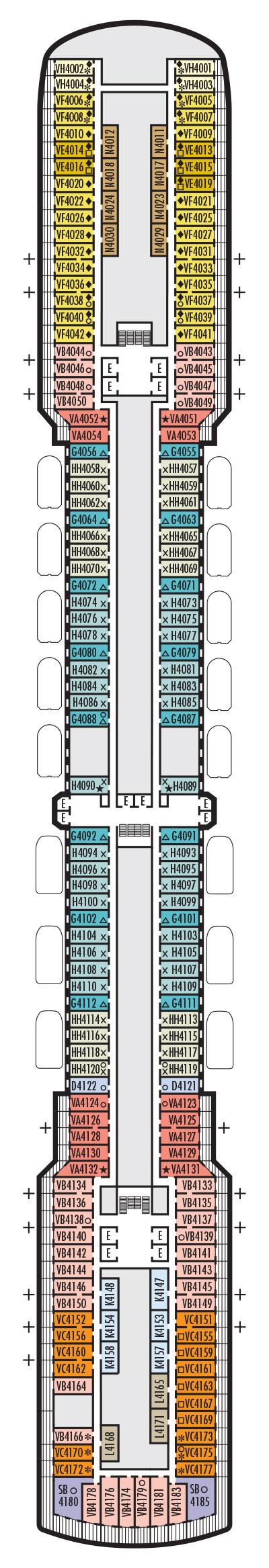 Deck 4 - Upper Promenade Deck