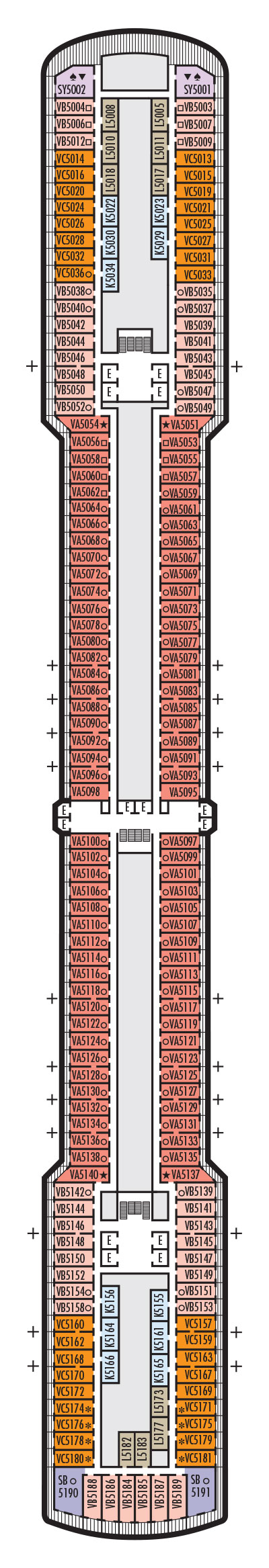 Deck 5 - Verandah Deck