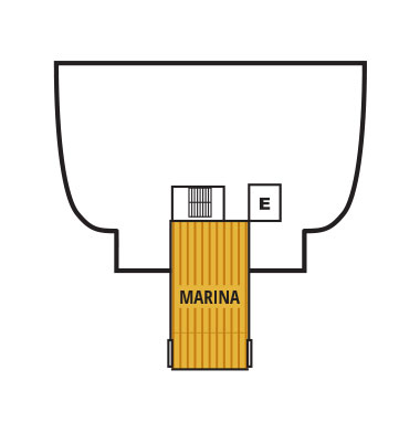 Deck 2 deck plan for Seabourn Sojourn