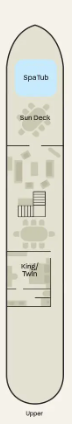 Upper Deck deck plan for Amaryllis