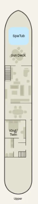Upper Deck deck plan for Fleur de Lys