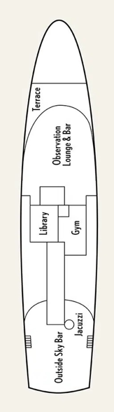Upper Deck deck plan for La Pinta