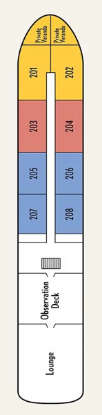 Upper Deck deck plan for Mekong Princess