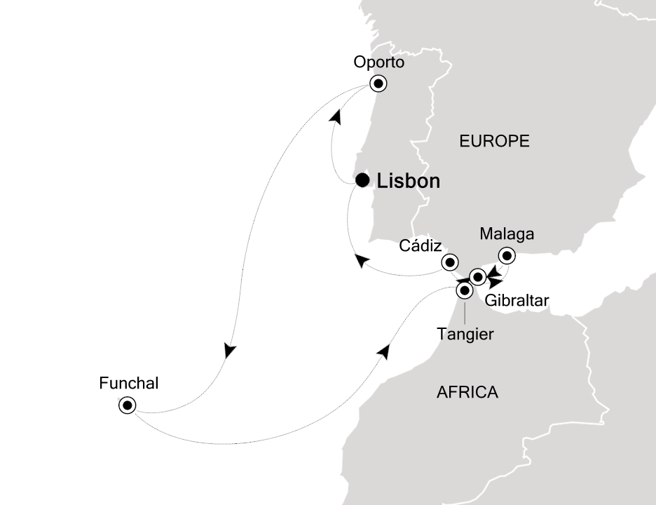 Mediterranean Cruise Itinerary Map