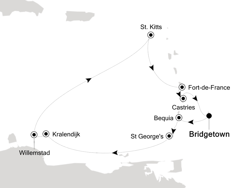 Caribbean & Central America Cruise Itinerary Map