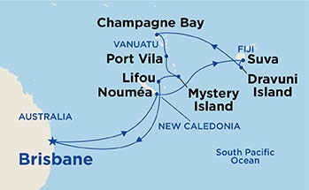 14-Day Papua New Guinea Itinerary Map