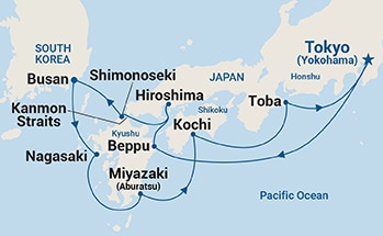 10-Day Japan Explorer Itinerary Map