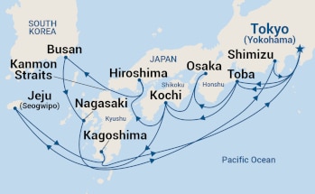 17-Day Japan Explorer Itinerary Map