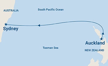 4-Day Australia Seacation Itinerary Map