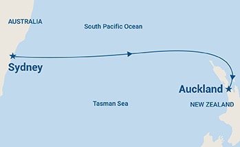 4-Day Australia Seacation Itinerary Map