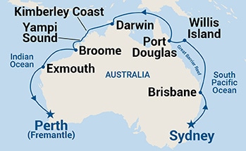 17-Day Northern Explorer Itinerary Map
