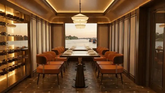Dining table and wine display