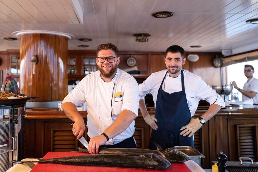 Onboard culinary team