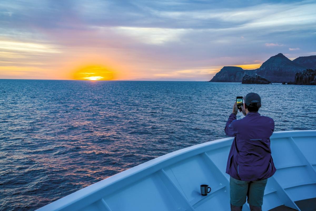 Open deck and sunset views