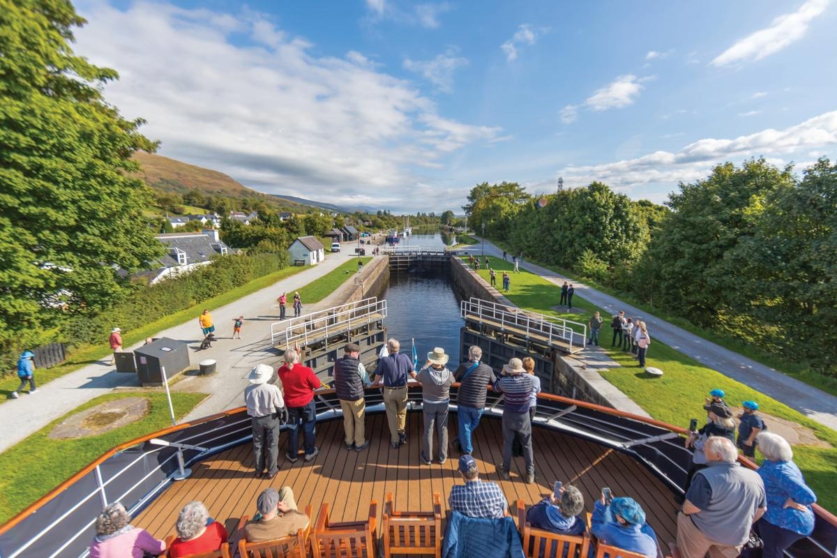 Open deck and canal views