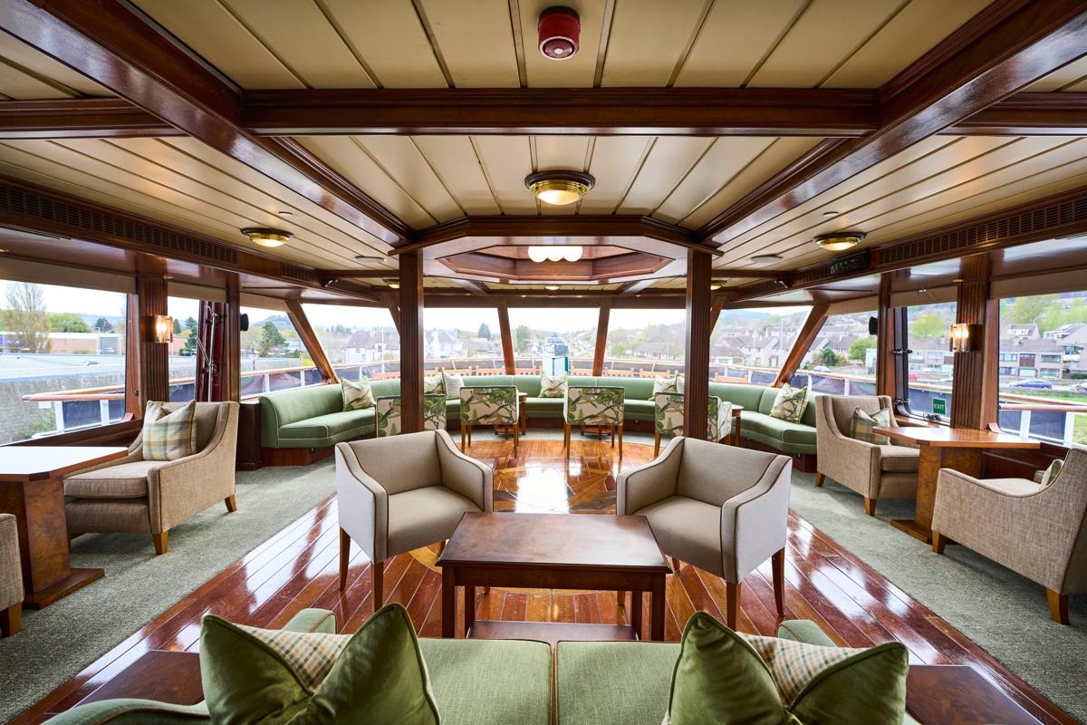 Lounge with panoramic windows