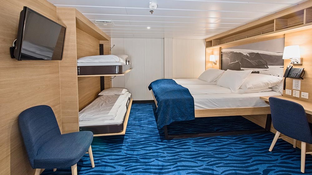 Polar Inside Superior Inside Cabin for up to 4 travelers