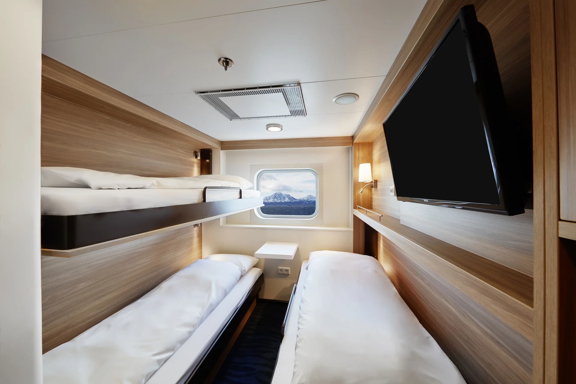 Triple on promenade or upper deck with window