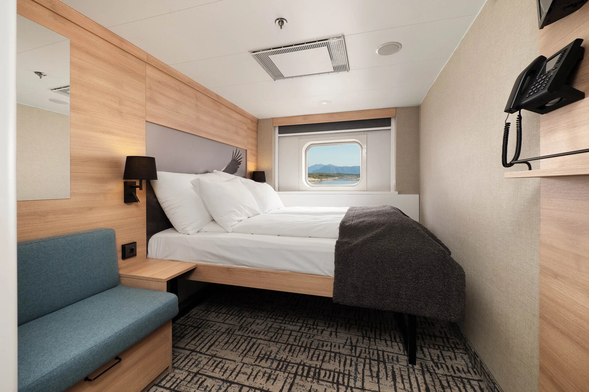 Double on lower deck with window