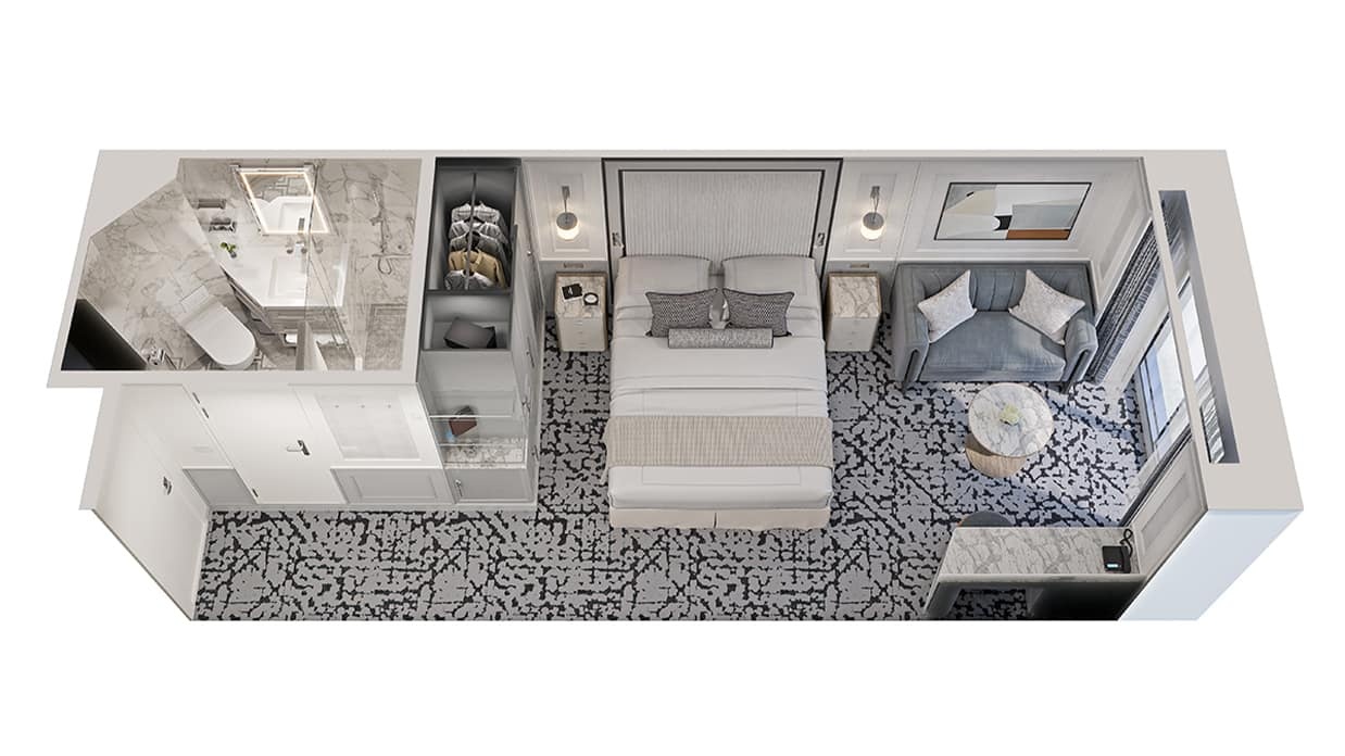 Deluxe Oceanview Stateroom