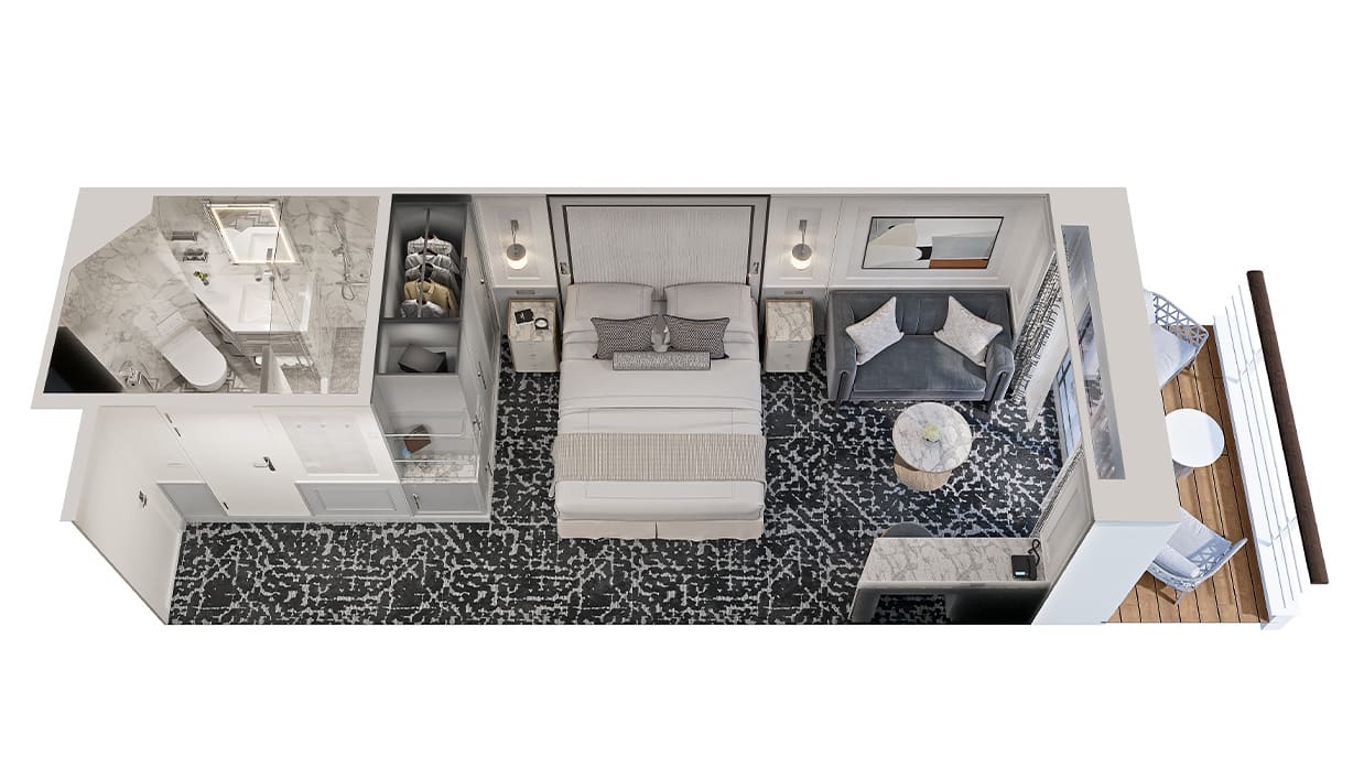 Concierge Level Veranda Stateroom