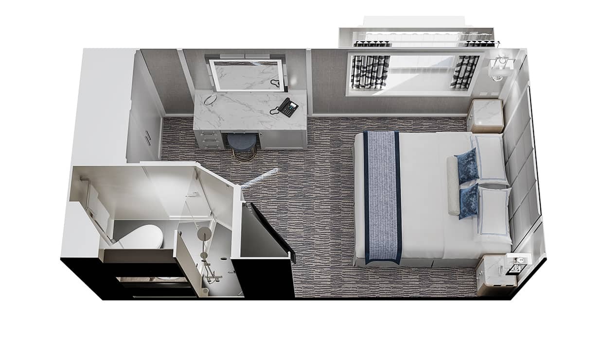 Solo Oceanview Stateroom