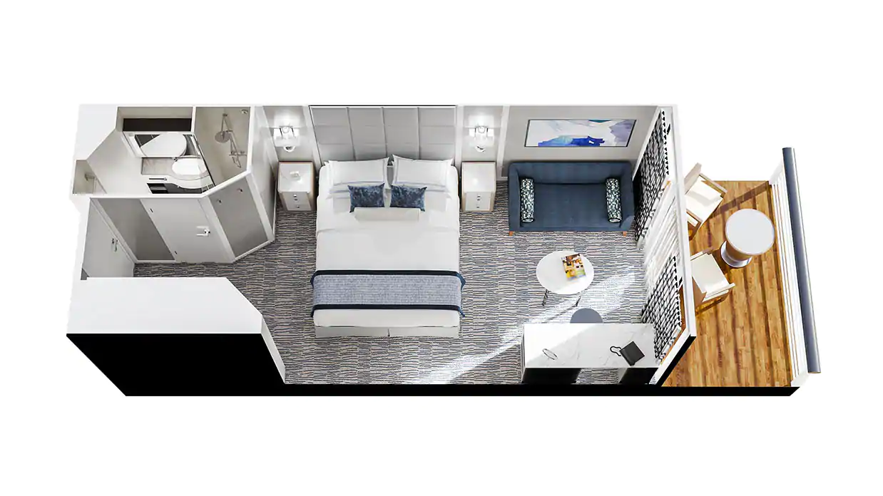 Concierge Level Veranda Stateroom