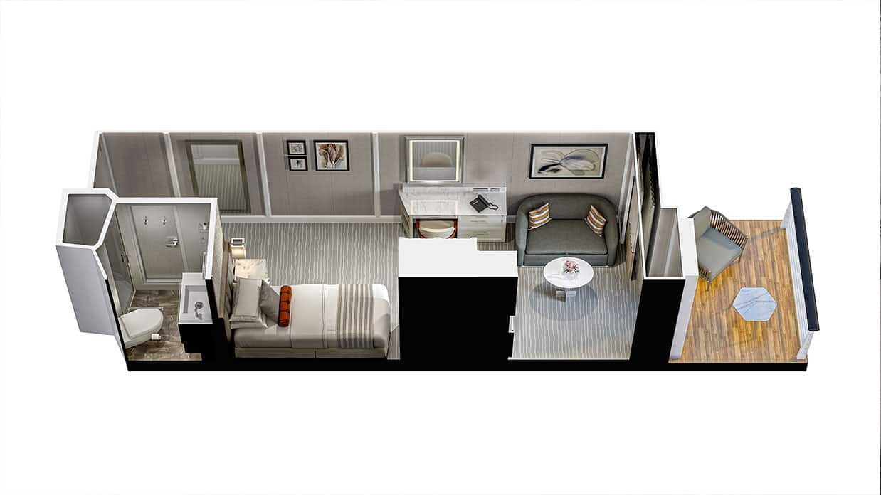 Concierge Level Solo Veranda