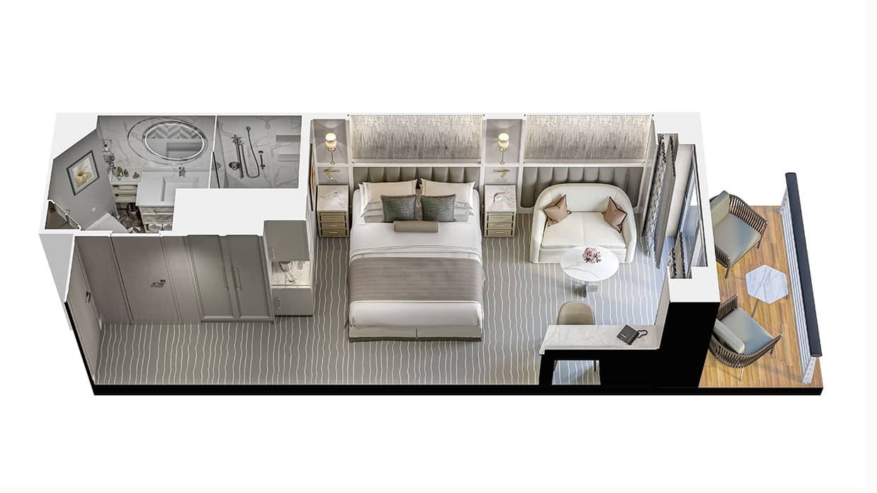Concierge Level Veranda Stateroom