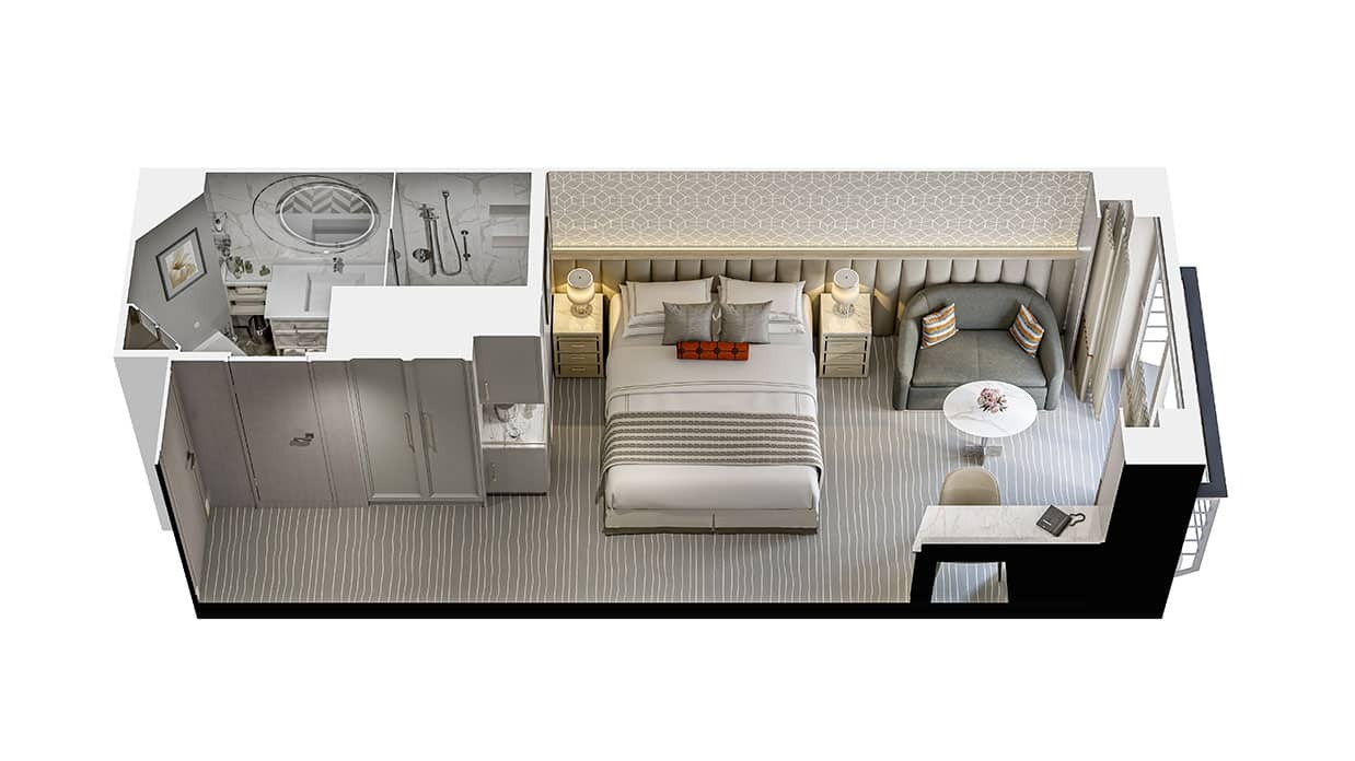 French Veranda Stateroom