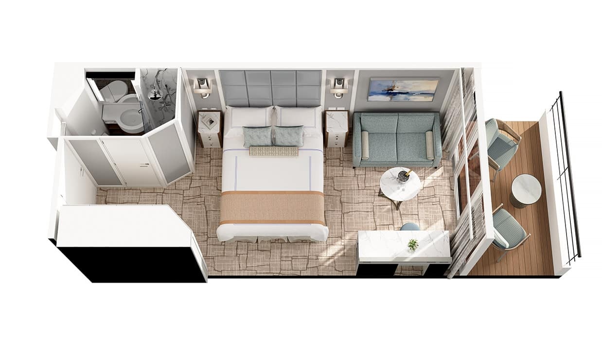 Concierge Level Veranda Stateroom