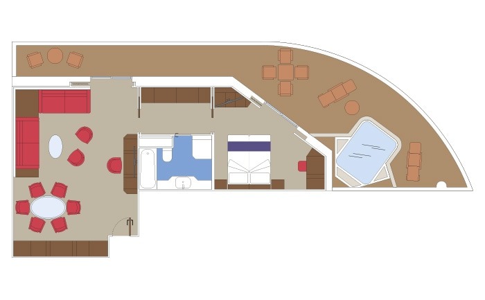 MSC Yacht Club Royal Suite with Whirlpool Bath
