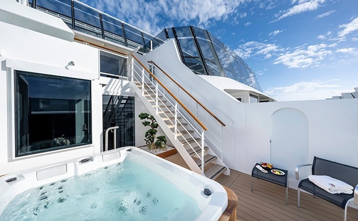 MSC Yacht Club Duplex Suite with Whirlpool Bath